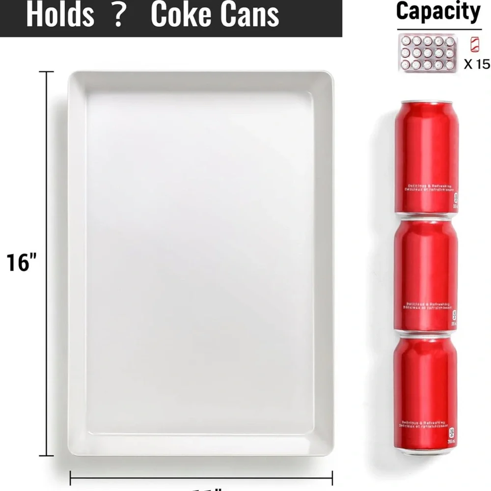 Elegant White Serving Tray Set - 4 Piece